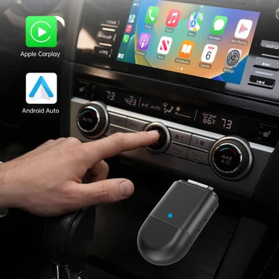 Adaptateur CarPlay et Android Auto Bluethooth,2 en 1 USB et Type C